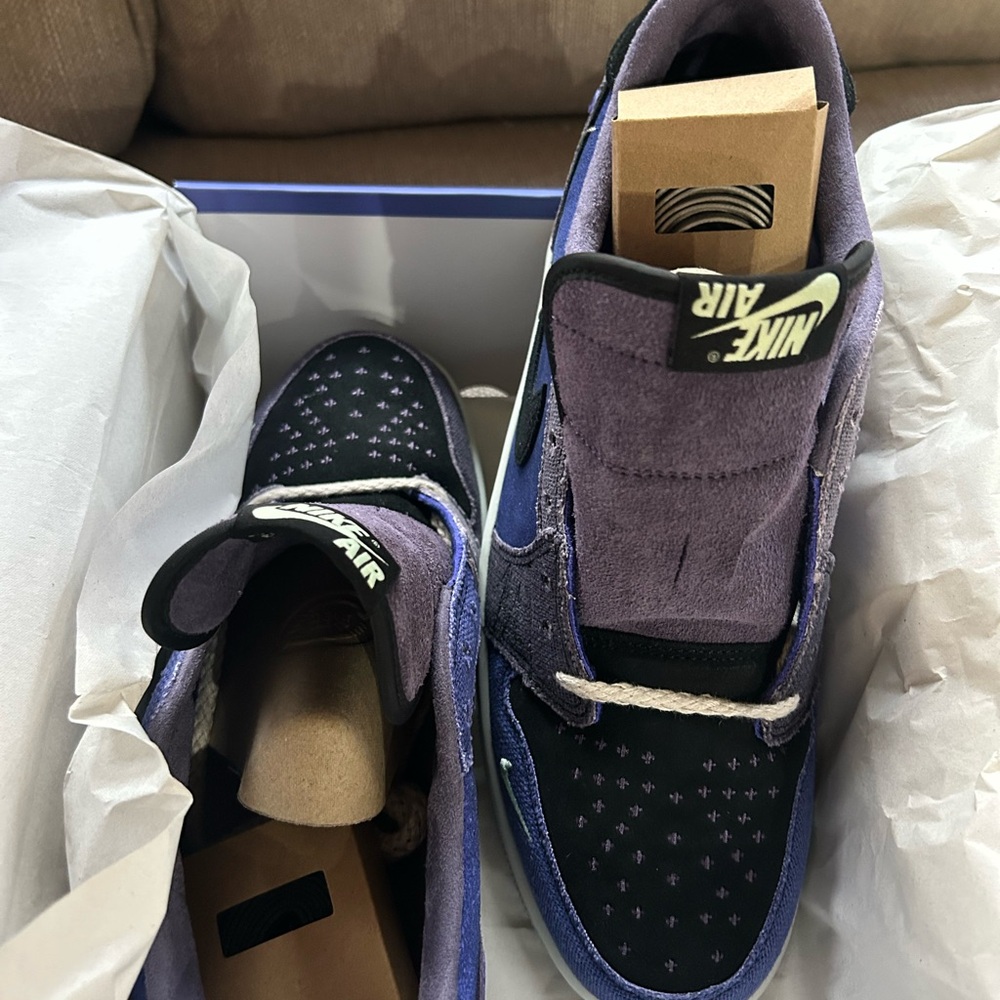 Nike Air Jordan 1 Low OG in Purple and Black (NWB)